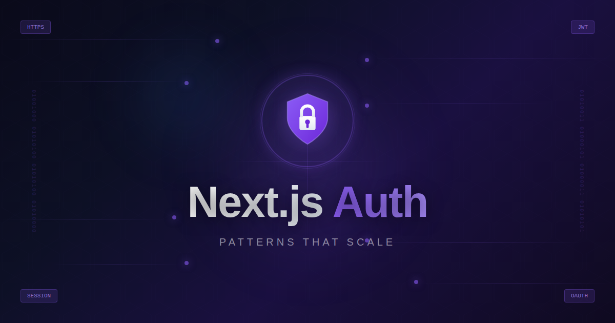 Authentication in Next.js: Patterns That Scale