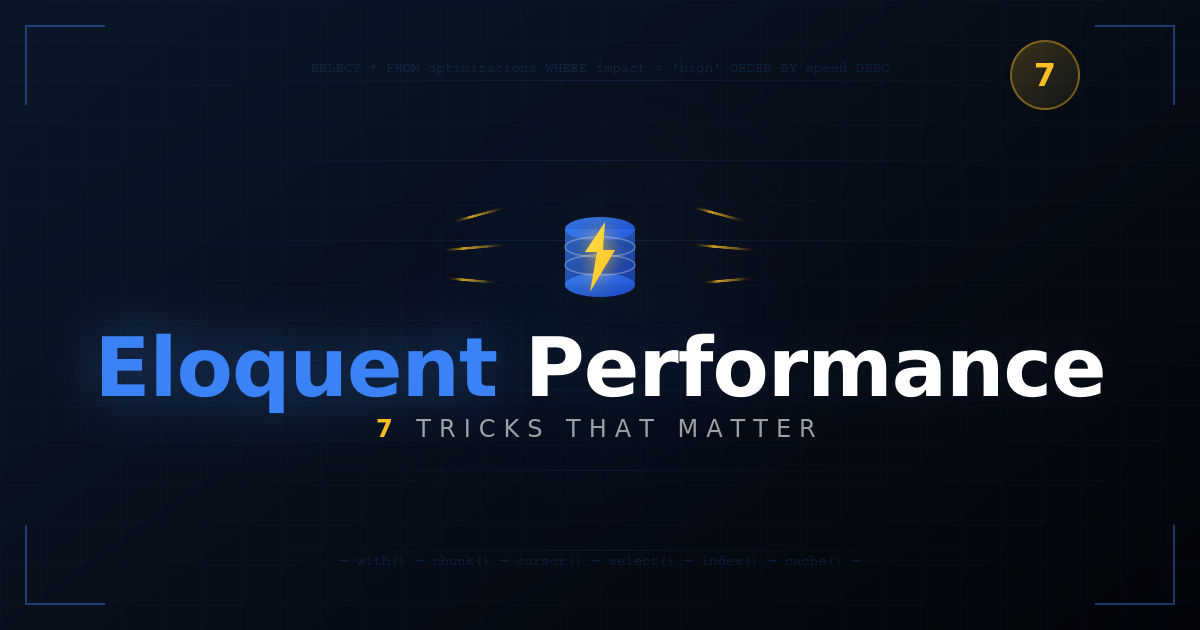 Eloquent Performance: 7 Tricks That Actually Make a Difference
