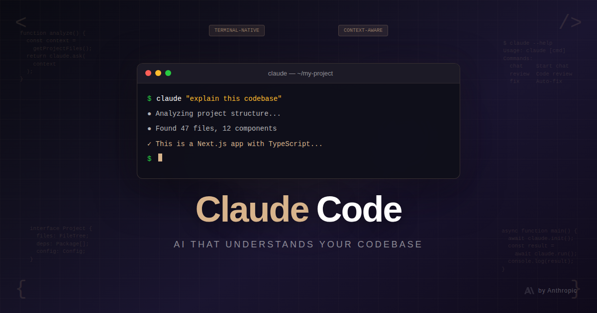 Getting Started with Claude Code: AI That Actually Understands Your Codebase